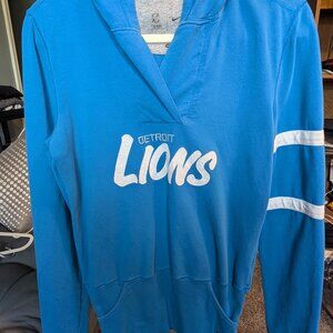 Detroit Lions NFL Women's Sweatshirt Hoodie with Kangaroo Pockets Size Medium